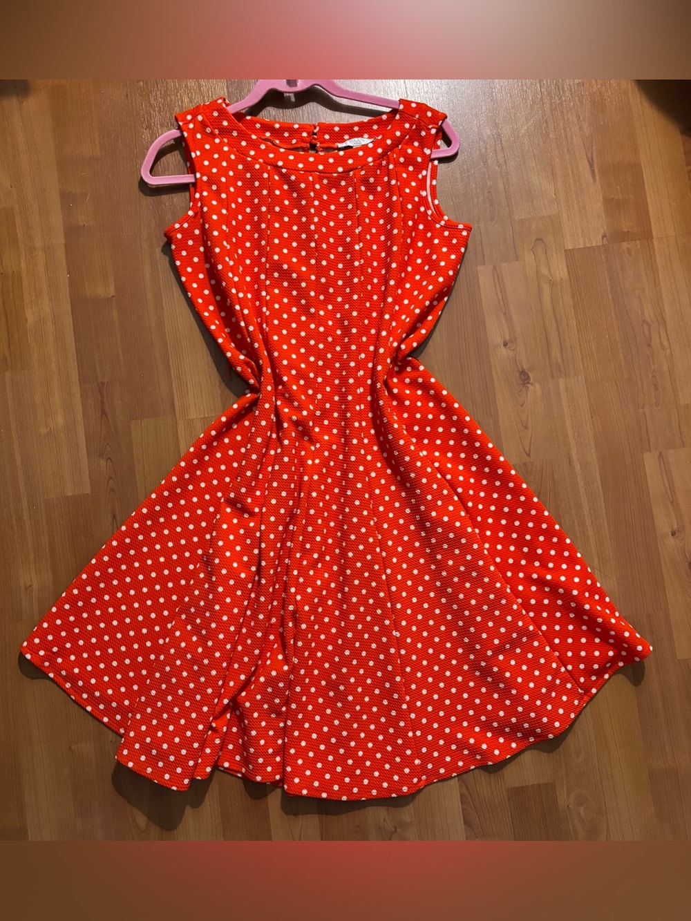 Women’s Haani Orange polka dot dress size PETITE LARGE